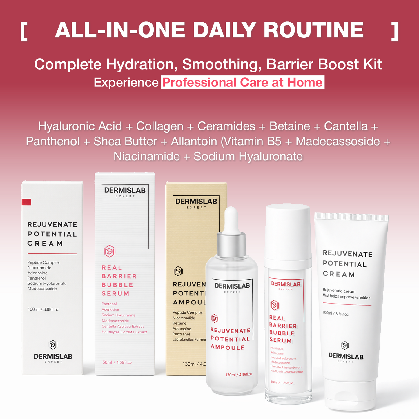 Rejuvenate Hydrate Soothing Barrier Boost Derma Cosmetic Essentials